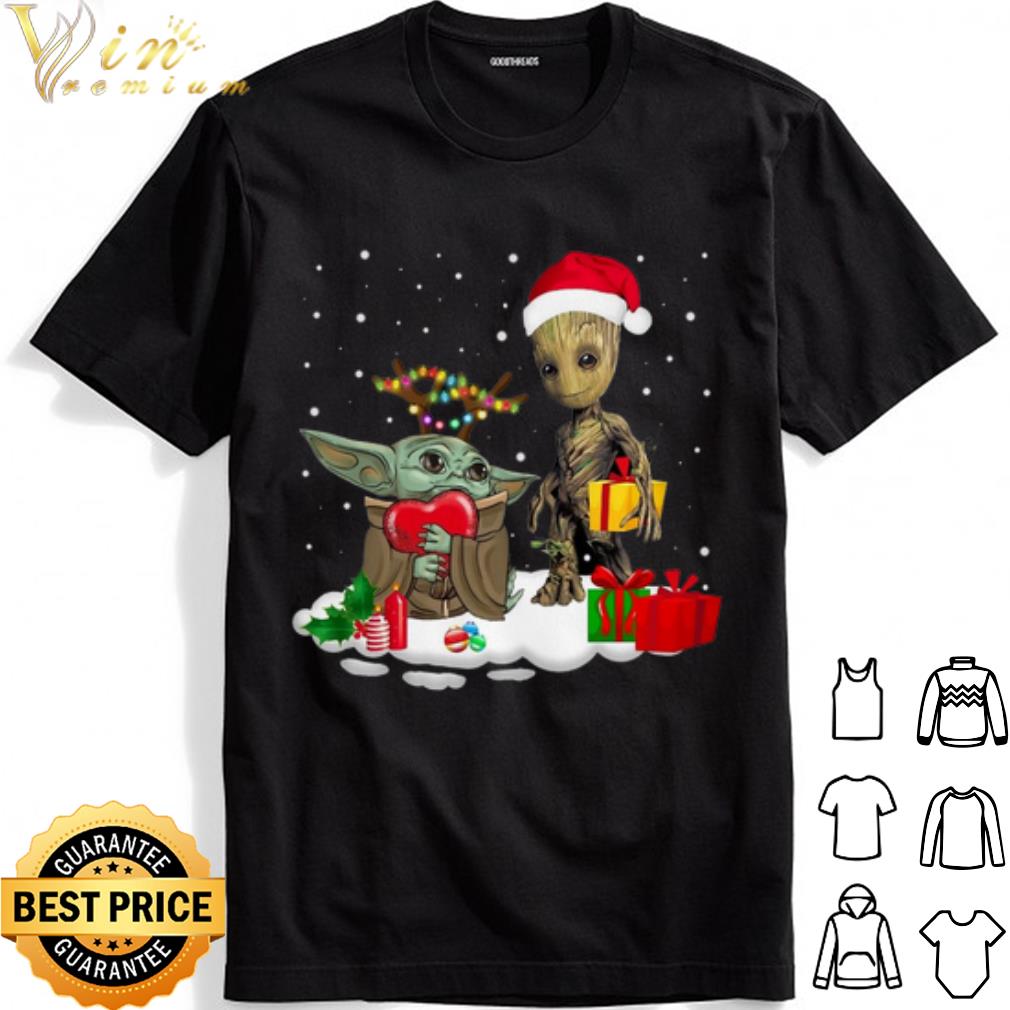 Baby Yoda and Baby Groot Gift Christmas shirt Baby Yoda and Baby Groot Gift Christmas shirt 1