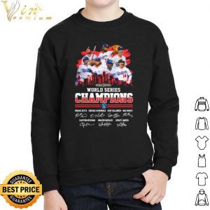 Los Angeles Dodgers 2020 World Series Champions Signatures shirt 1 Los Angeles Dodgers 2020 World Series Champions Signatures shirt 4