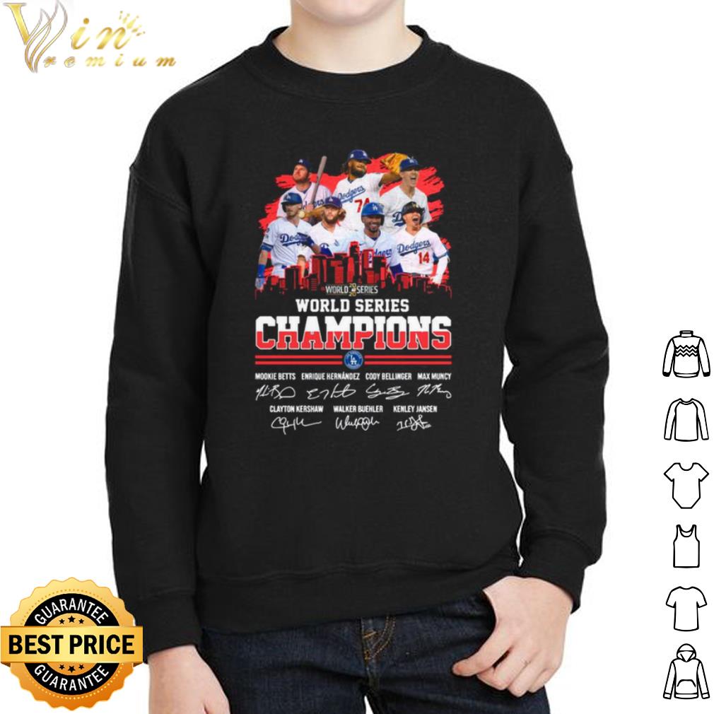 Los Angeles Dodgers 2020 World Series Champions Signatures shirt Los Angeles Dodgers 2020 World Series Champions Signatures shirt 2