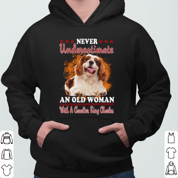 Never Underestimate An Old Woman With A Cavalier King Charles shirt 3