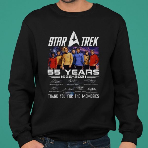 Star Trek 55 Years 1966 2021 Thank You For The Memories Signature shirt 2