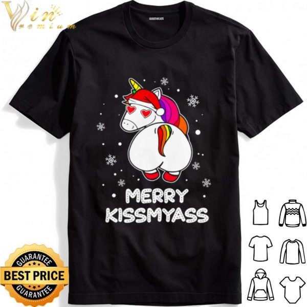 Santan Unicorn LGBT merry kissmyass shirt 1