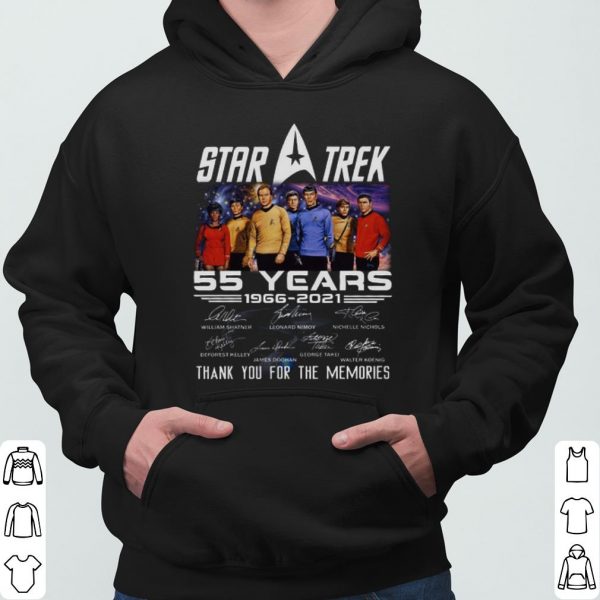 Star Trek 55 Years 1966 2021 Thank You For The Memories Signature shirt 3