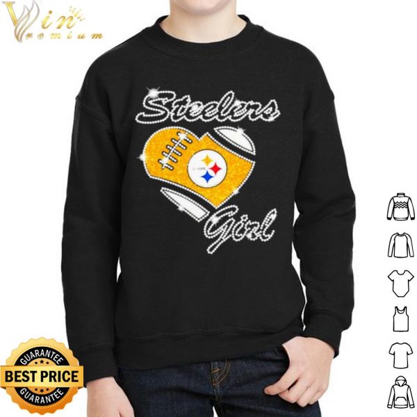 Heart Diamonds Girl Pittsburgh Steelers Football shirt 2