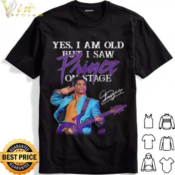 Yes I Am Old But I Saw Prince On Stage Signature shirt 1