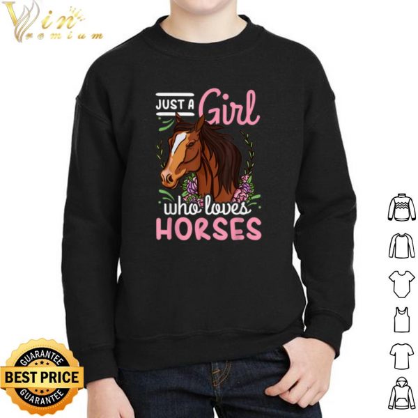 Horse Just a Girl Who Loves shirt 2