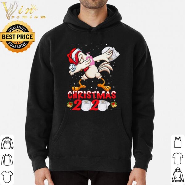 Chicken Dabbing Hat Santa 2020 Toilet Paper Covid 19 Christmas shirt 3