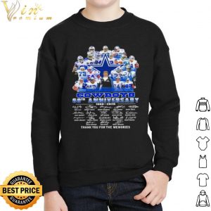Dallas Cowboys 60th Anniversary Thank You For The Memories Signature shirt 4