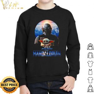 Star Wars The Mandalorian Boba Fett and Baby Yoda Signature shirt 1 Star Wars The Mandalorian Boba Fett and Baby Yoda Signature shirt 4