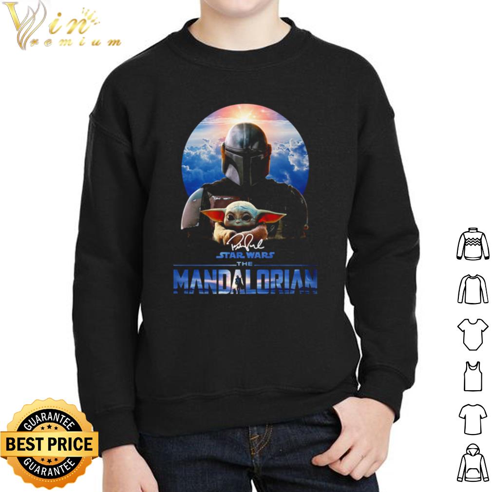 Star Wars The Mandalorian Boba Fett and Baby Yoda Signature shirt Star Wars The Mandalorian Boba Fett and Baby Yoda Signature shirt 2
