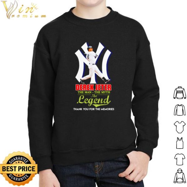 Derek Jeter The Man The Myth The Legend Thank You For The Memories shirt 2