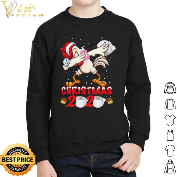 Chicken Dabbing Hat Santa 2020 Toilet Paper Covid 19 Christmas shirt 2