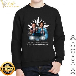 Supernatural 2005 2020 Carry On My Wayward Son Signature shirt 4