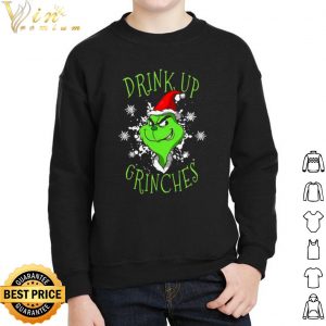 The Grinch Hat Santa Drink Up Grinches Christmas shirt 4