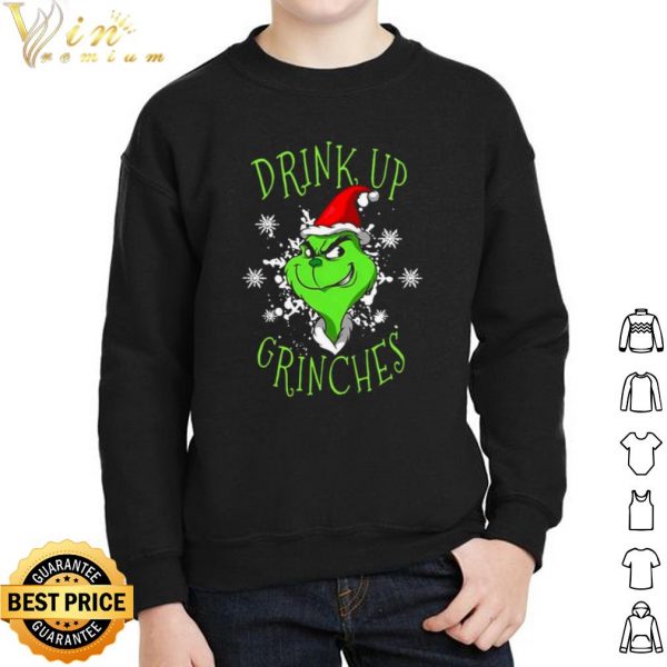 The Grinch Hat Santa Drink Up Grinches Christmas shirt 2
