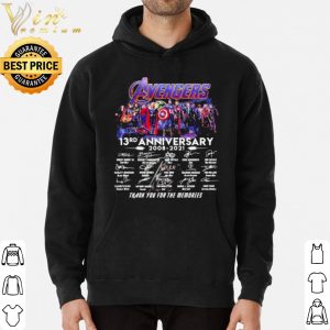 Avengers 13rd Anniversary 2008 2021 Thank The Memories Signature shirt 5