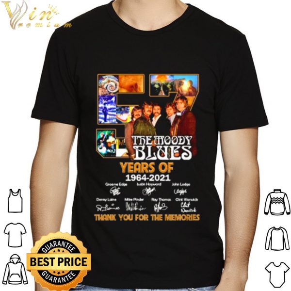 57 Years Of The Moody Blues Thank You For The Memories Signature shirt 1