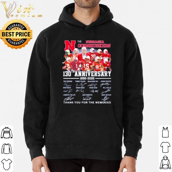 The Nebraska Cornhuskers Anniversary Signature Thank The Memories shirt 3