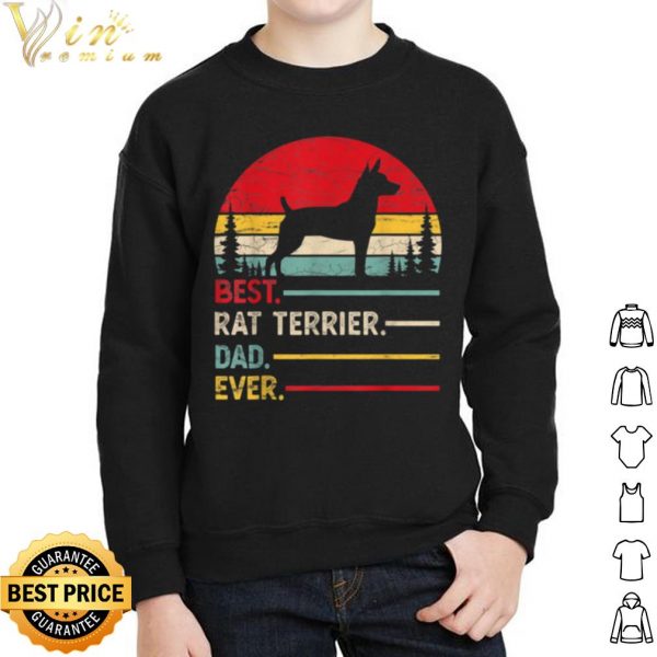 Rat Terrier Best Dad Ever Dog Vintage shirt 2