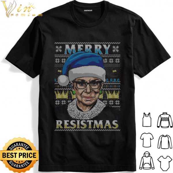 RBG Merry Resistmas Ugly Christmas shirt 1