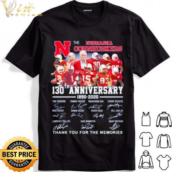 The Nebraska Cornhuskers Anniversary Signature Thank The Memories shirt 1