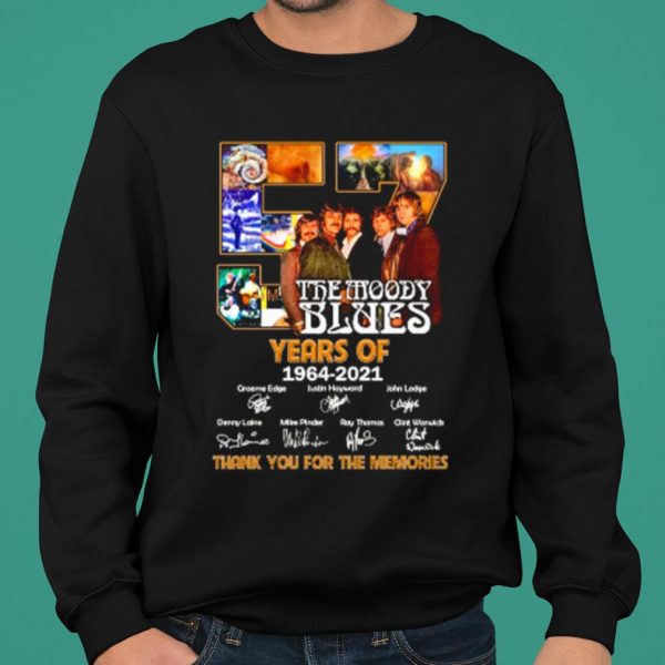 57 Years Of The Moody Blues Thank You For The Memories Signature shirt 2