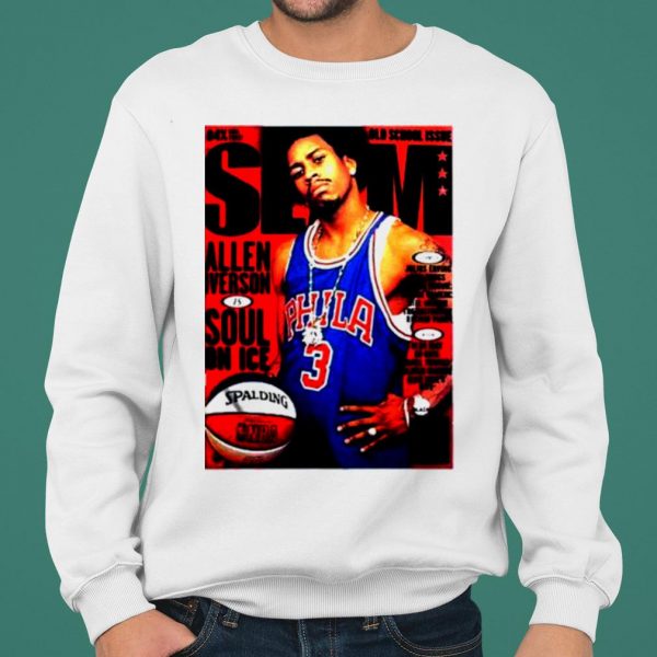 Old School Issue Slam Allen Iverson Soul On Ice shirt 2