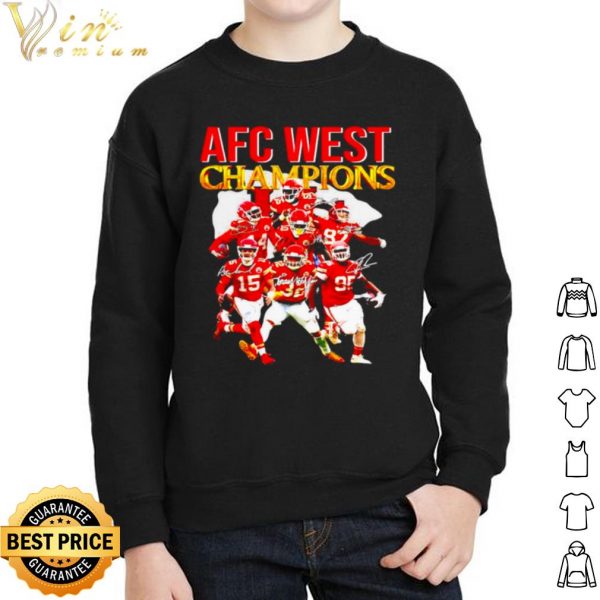 Kansas City Chiefs Afc West Champions Signatures shirt 2