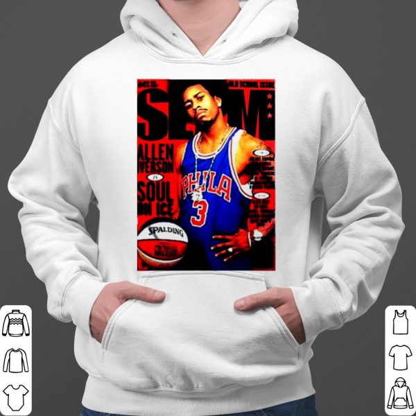 Old School Issue Slam Allen Iverson Soul On Ice shirt 3