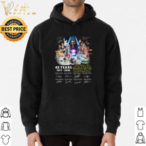43 Years Starwars 1977 2020 Signature Protagonist shirt 5