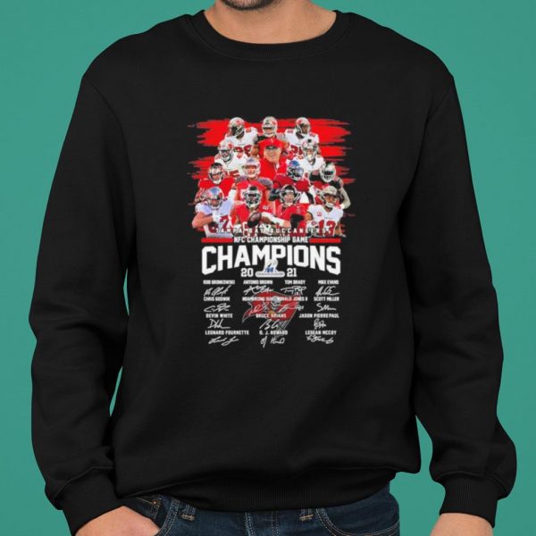 Tampa Bay Buccaneers Team Players 2021 Champions Nfc Championship Signatures shirt 2