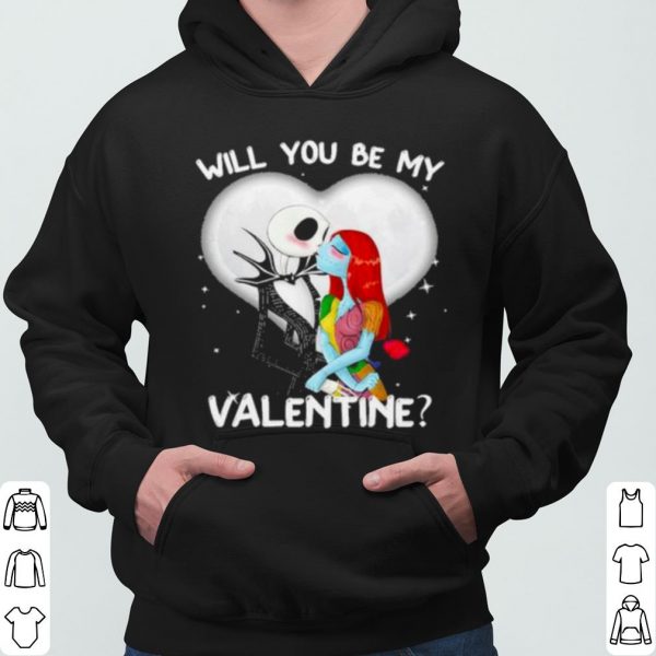 Jack Skellington and Sally will you be my Valentine 2021 shirt 3