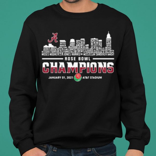 Alabama Crimson Tide Rose Champions January shirt 2