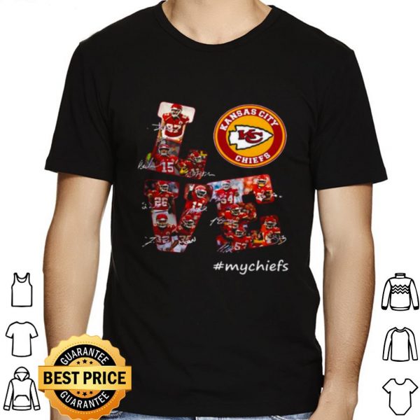 Love Kansas City Chiefs#mychiefs 2021 Signatures shirt 1