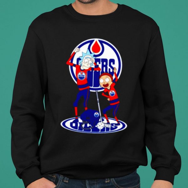 NHL Edmonton Oilers Rick and Morty shirt 2