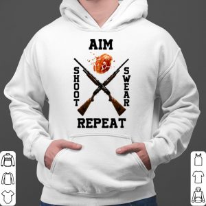 Trap Shooting Aim Shoot Swear Repeat shirt 5