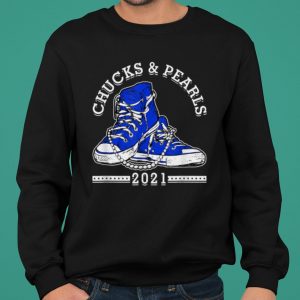 Chucks And Pearls Shirt Matching Mom Daughter Women Girls shirt 4
