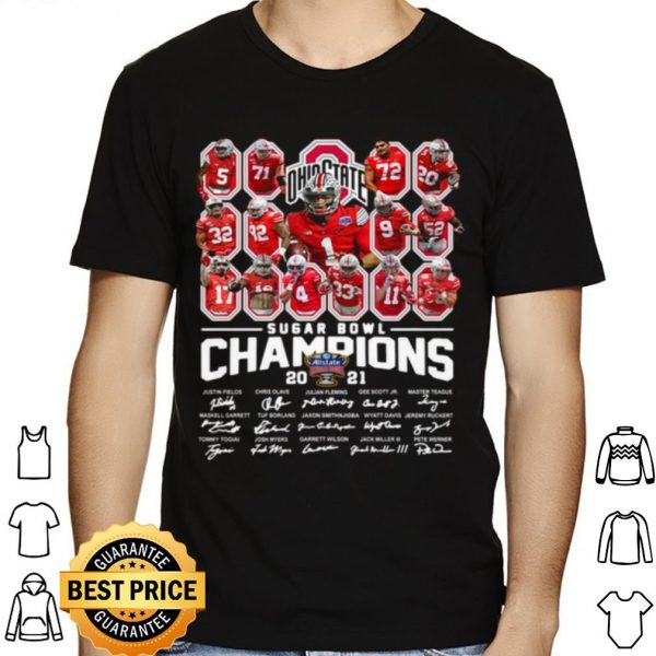 Ohio State Sugar Bowl Champions 2021 Signatures shirt 1
