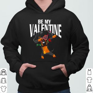 Dachshund Dabbing Be My Valentine shirt 5