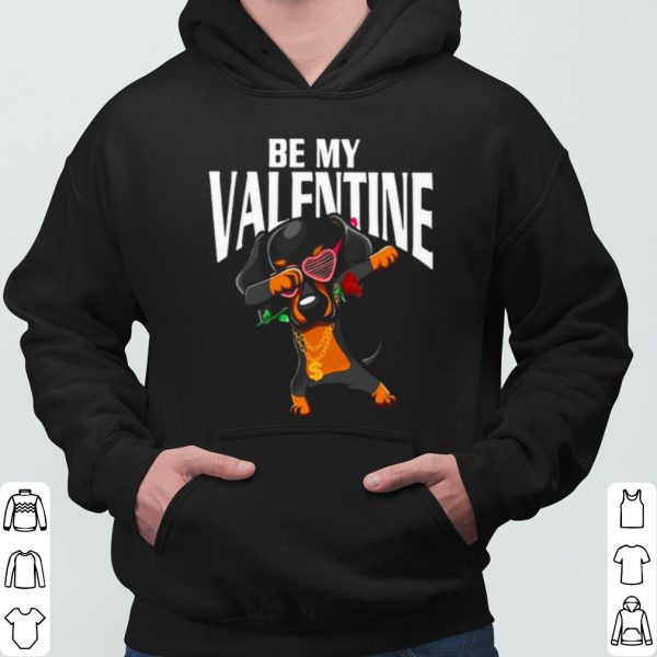 Dachshund Dabbing Be My Valentine shirt 3