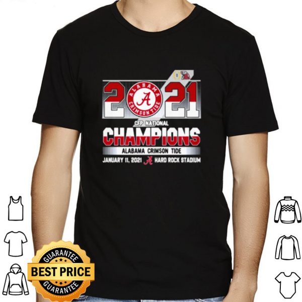 CFP Alabama 2021 National Champion Hard Rock Stadium shirt 1