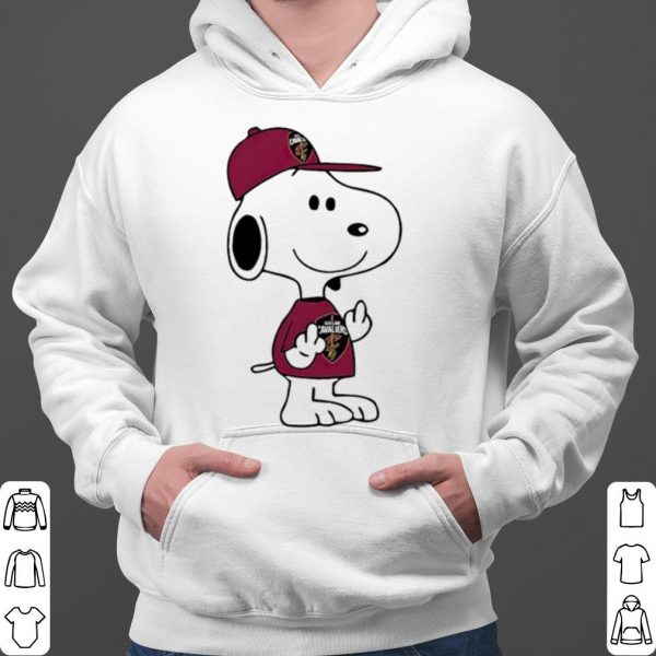 Snoopy Cleveland Cavaliers NBA Double Middle Fingers Fuck You shirt 3
