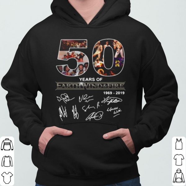 50 Years Of Earth Wind And Fire 1969 2019 Signatures shirt 3