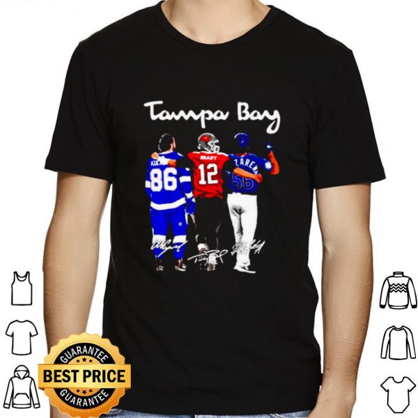 Tampa Bay Nikita Kucherov Tom Brady And Randy Arozarena Fiends Signature shirt 1