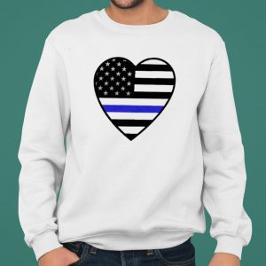 Heart Thin Blue Line shirt 4
