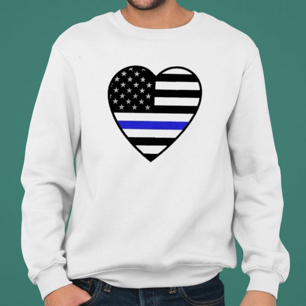 Heart Thin Blue Line shirt 2