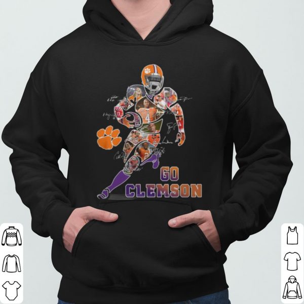 Players Go Clemson Tigers Football Signatures shirt 3