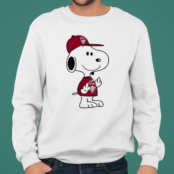 Snoopy Colorado Rapids MLS Double Middle Fingers Fuck You shirt 2
