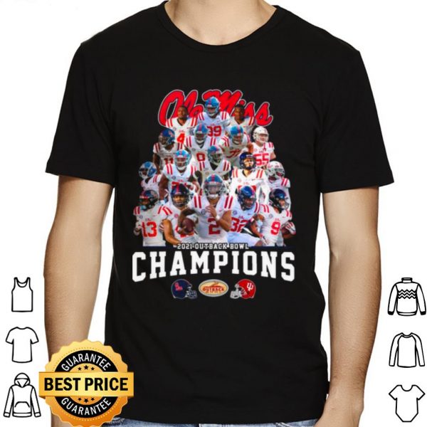 Ole Miss Football 2021 Outback Bowl Champions shirt 1