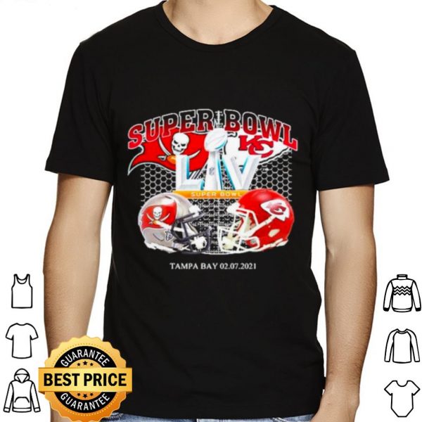 Super bowl kansas city chiefs and tampa bay buccaneers shirt 1